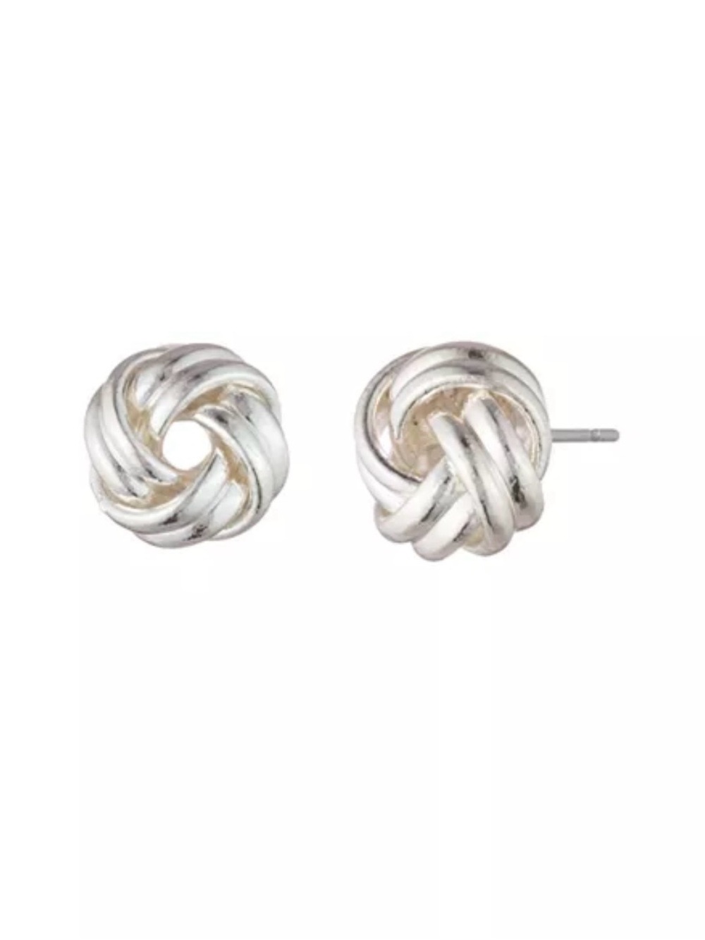 Lauren Ralph Lauren Silver Knot Stud Earrings